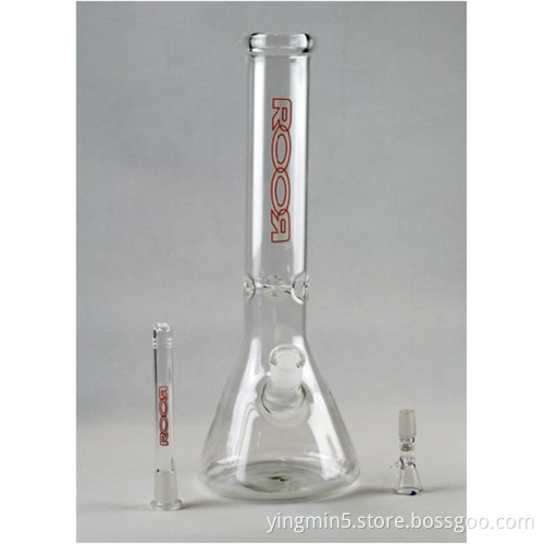 Glass Pipe, Oil Rig Glass Pipe, Glass Smoking Pipe with 1 Perc 16 Inches High (GB-007)